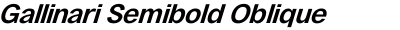 Gallinari Semibold Oblique